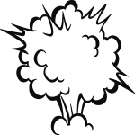 Ambiance - sticker sticker explosion de la bombe