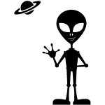 Ambiance - sticker sticker extraterrestre et sa plan�te