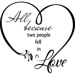 Ambiance - sticker sticker fell in love
