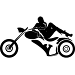 Ambiance - sticker sticker femme sur une harley