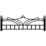 Ambiance - sticker sticker fer forg�, lit double