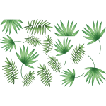 Ambiance - sticker sticker feuilles de palmier