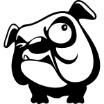Ambiance - sticker sticker figure bulldog