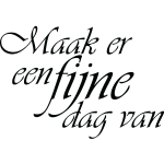 Ambiance - sticker sticker fijne dag van