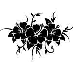Ambiance - sticker sticker fleurs bouquet hibiscus