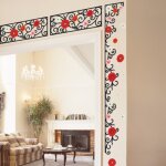 Ambiance - sticker sticker fleurs en frise