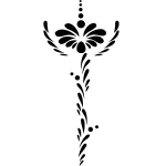 Ambiance - sticker fleur et jet d'eau