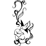 Ambiance - sticker sticker fleur d'oiseau