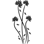 Ambiance - sticker sticker fleur � petales sous le vent