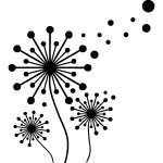 Ambiance - sticker sticker fleurs pissenlits artistique