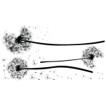Ambiance - sticker sticker fleurs pissenlits envol�s