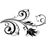 Ambiance - sticker sticker fleurs stylis�e baroque