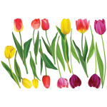 Ambiance - sticker sticker fleurs tulipes color�es