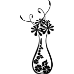 Ambiance - sticker sticker fleurs dans un vase raffin�