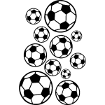 Ambiance - sticker sticker football ballons