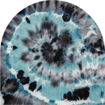 Ambiance - sticker fresque papier peint pr� - encoll� arche teinture abstraite bleu