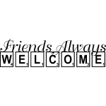 Ambiance - sticker sticker friends always welcome