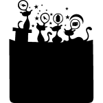 Ambiance - sticker sticker frigo chats gourmants