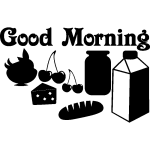 Ambiance - sticker sticker frigo good morning