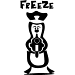 Ambiance - sticker sticker frigo personnage freeze