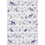 Ambiance - sticker stickers frise animaux scandinaves heureux de la for�t