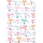 Ambiance - sticker stickers frise animaux scandinaves dans les nuages