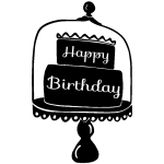 Ambiance - sticker sticker g�teau happy birthday