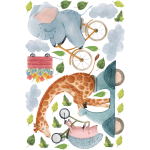 Ambiance - sticker stickers girafes et les animaux sur la route