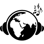 Ambiance - sticker sticker globe musical