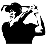 Ambiance - sticker stickers golf tiger wood