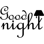 Ambiance - sticker sticker good night classique