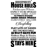 Ambiance - sticker sticker grandparents' house rules Ambiance - sticker sticker grandparents' house rules