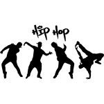 Ambiance - sticker sticker groupe de danseurs hip hop Ambiance - sticker sticker groupe de danseurs hip hop