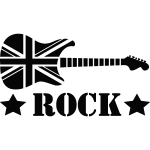Ambiance - sticker sticker guitar rock - union jack Ambiance - sticker sticker guitar rock - union jack