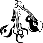 Ambiance - sticker sticker guitares accoustiques