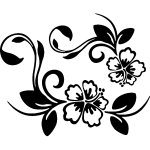 Ambiance - sticker sticker hibiscus