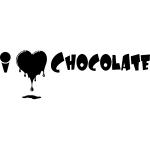 Ambiance - sticker sticker i love chocolate