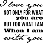Ambiance - sticker sticker i love you . . . you are when i am with you