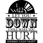 Ambiance - sticker sticker i will let you down - johnny cash  hurt
