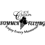 Ambiance - sticker sticker ice cream, summer feeling