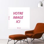 Ambiance - sticker sticker image personnalisable carr� h50 x l50 cm