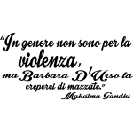 Ambiance - sticker sticker in genere non sono per la violenza - mahatma gandhi