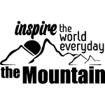 Ambiance - sticker sticker inspire the world everyday the mountain