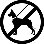 Ambiance - sticker sticker interdit au chien
