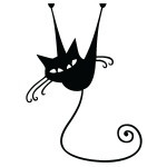 Ambiance - sticker sticker interrupteur chat acrobate