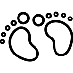 Ambiance - sticker sticker interrupteur pieds de b�b�