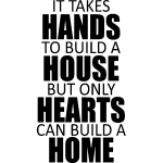Ambiance - sticker sticker it thakes hands to build a house Ambiance - sticker sticker it thakes hands to build a house