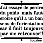 Ambiance - sticker sticker j'ai essay� de perdre du poids - foozine