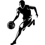 Ambiance - sticker sticker joueur de basket - ball
