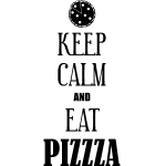 Ambiance - sticker sticker keep calm and eat pizza